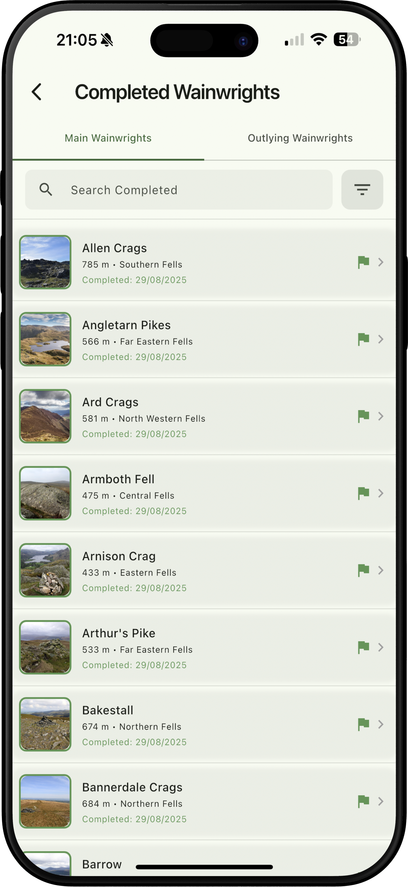 Completed Wainwrights View